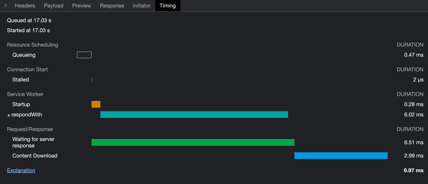 Client Cache Timing